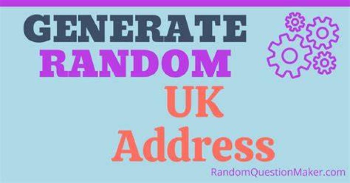 Generate Random UK Addresses Instantly
